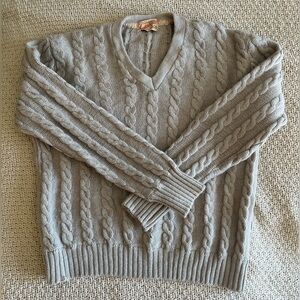 Catalina Cable 100% Wool Cable Knit Sweater Vintage 50’s 60’s Oatmeal Size Small